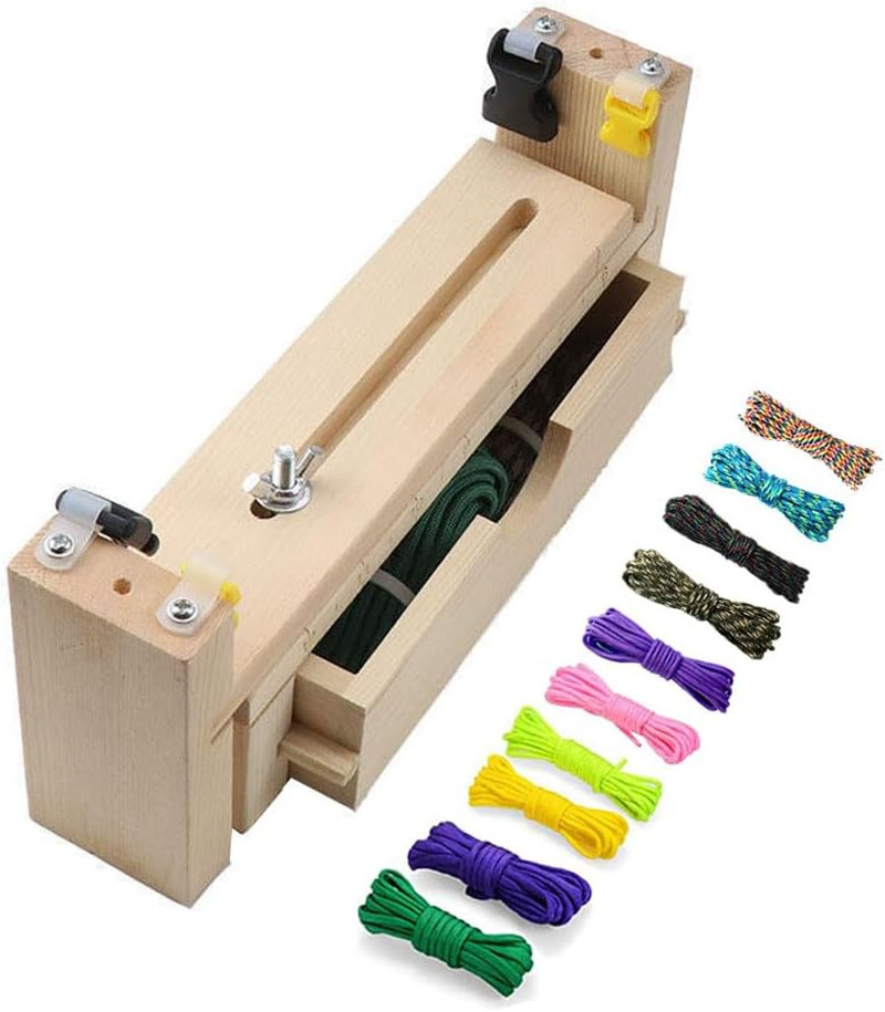 Paracord Jig Tool Bracelet Maker Kit with Paracord Accessories | 10 Paracords |