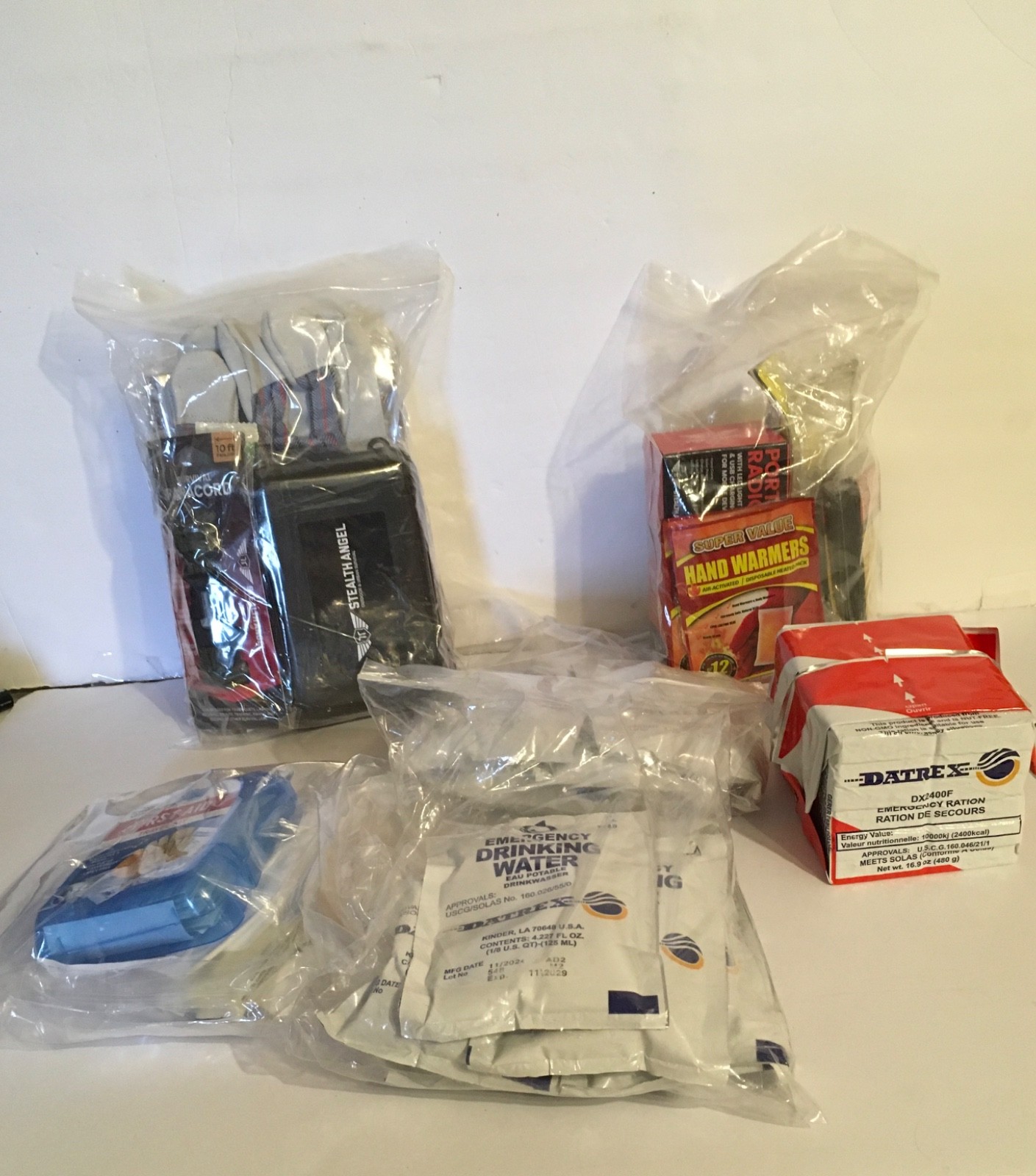 Stealth Angel Survival Kit For 2 People Used For Emergency Or Disaster. New.