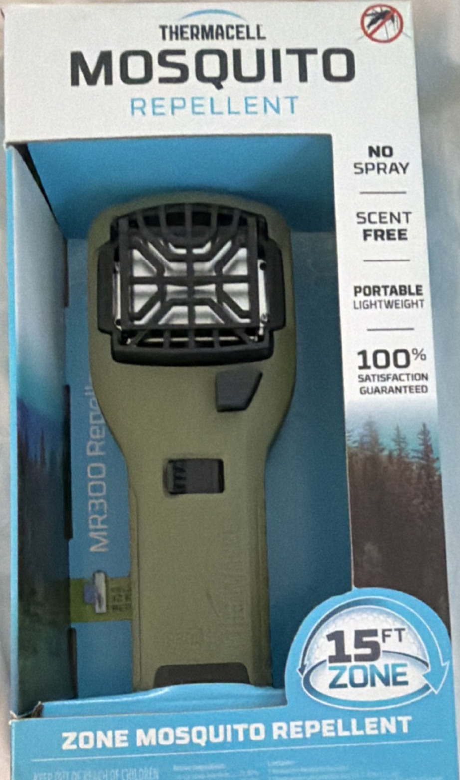 Thermacell MR300 Mosquito Repellent 15 ft Zone Portable Scent Free No Spray