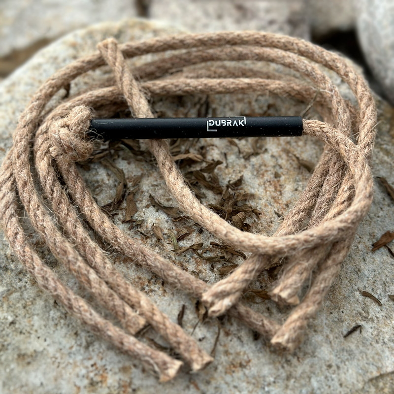Dubrak Long Lasting Fire Starter Tinder Rope Set (x5) + Bellow for Camping