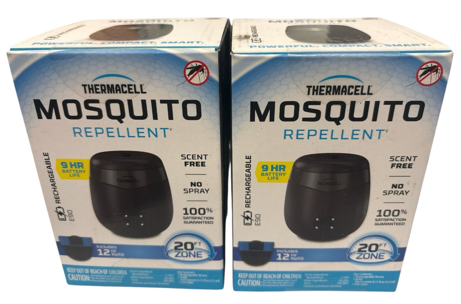 Thermacell Graphite Mosquito Repellent rechargeable 20ft zone E90 LOT of 2