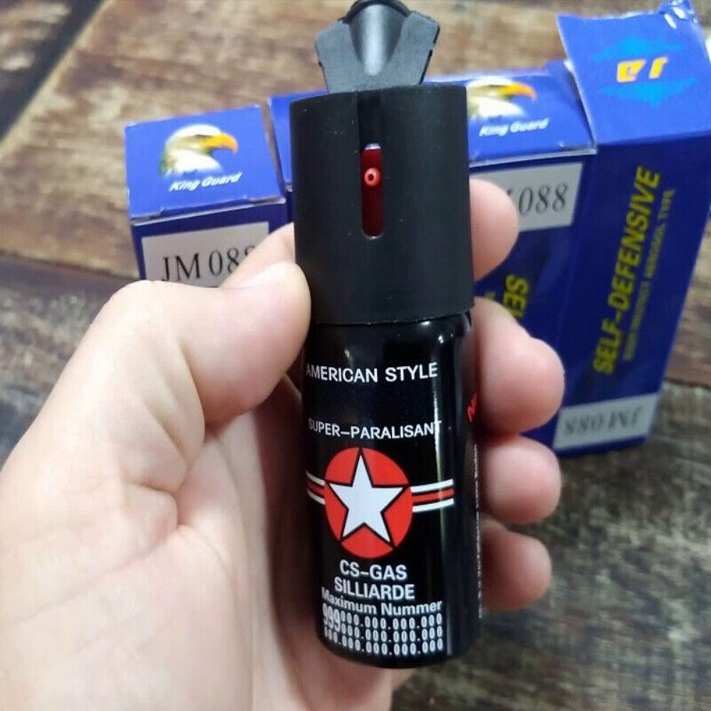 NATO Pepper Spray 2oz Self Defense Security Flip Top Black