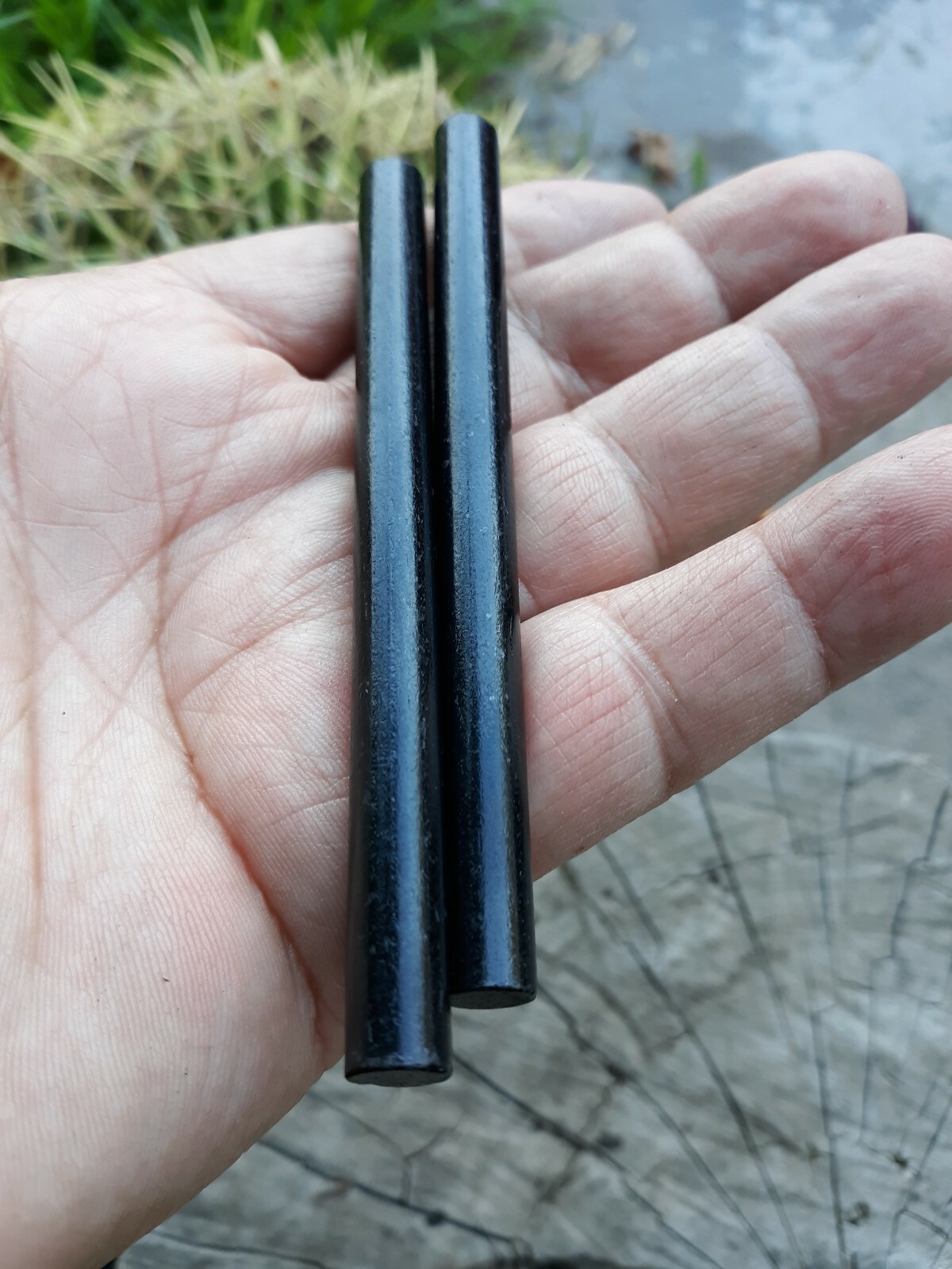 Lot of two (2) ferrocerium rods ferro rods firesteel 5/16″diam. 4 inches long