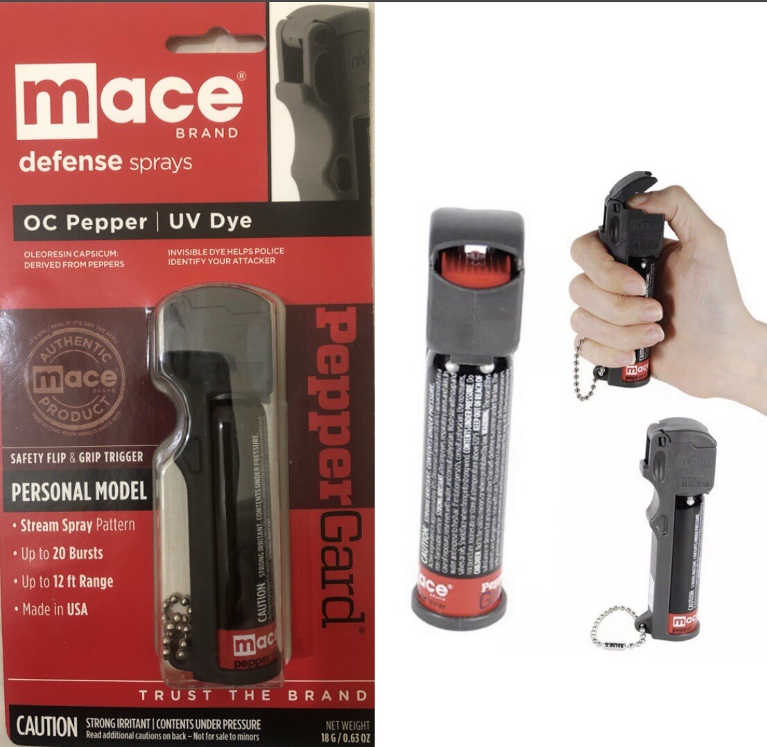 MACE 12 FT DEFENSE PERSONAL Pepper Gard GUARD Spray FLIP TOP Self Defense HOME