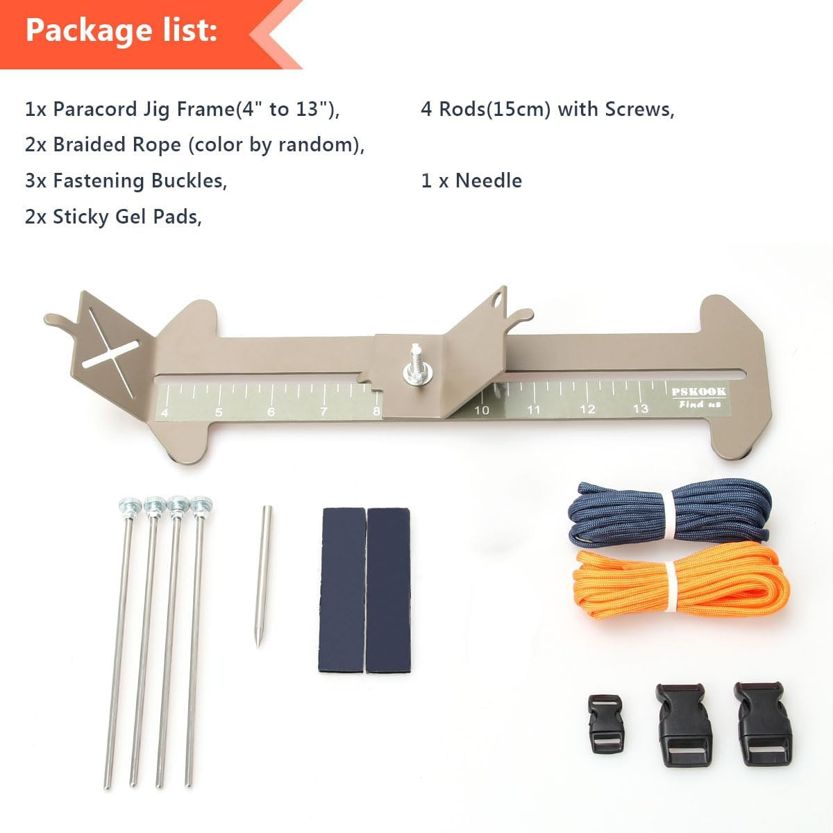 2 in 1 Paracord Bracelet Jig Paracord Jigs and Tools Adjustable Length DIY Cra