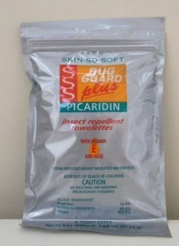Avon Skin So Soft Bug Guard Plus Picaridin Insect Repellent Towelettes, 8 Piece