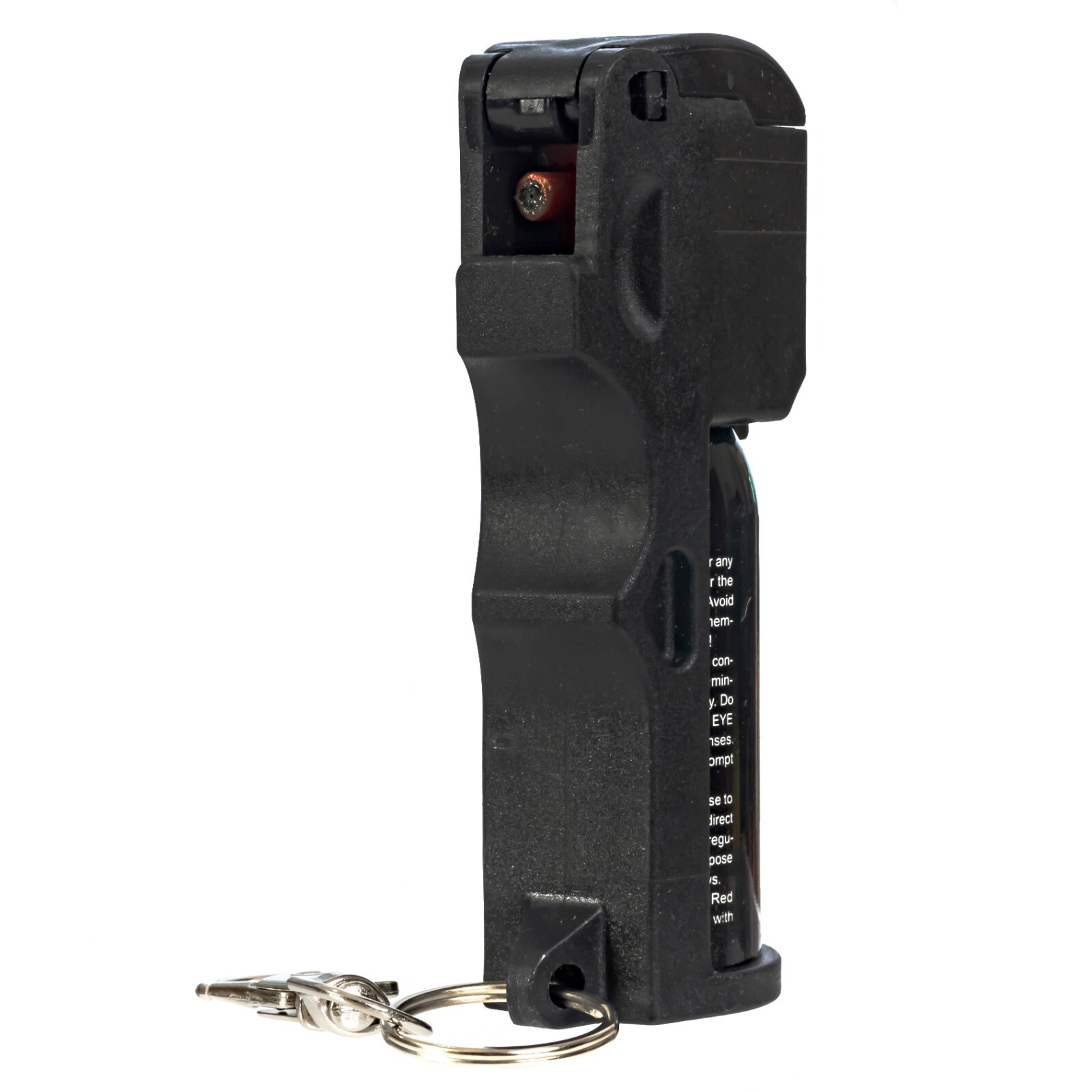 2-Pack BURN Pepper Spray for Self-Defense 1/2oz Flip Top Black Security Keychain