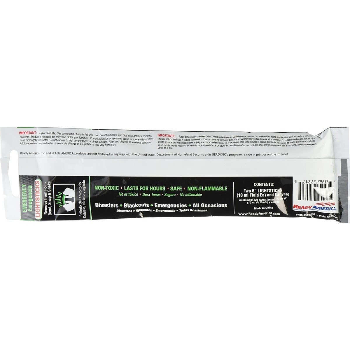 8-Hour Emergency Lighsticks for Survival Fishing Military Safety Glow Sticks