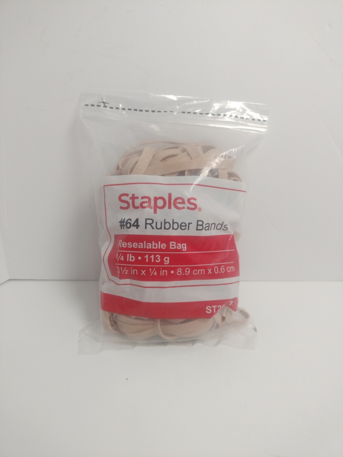 Staples Rubber Bands, Size #64, 1/4 lb. Bag – Economy Bands for Office beige