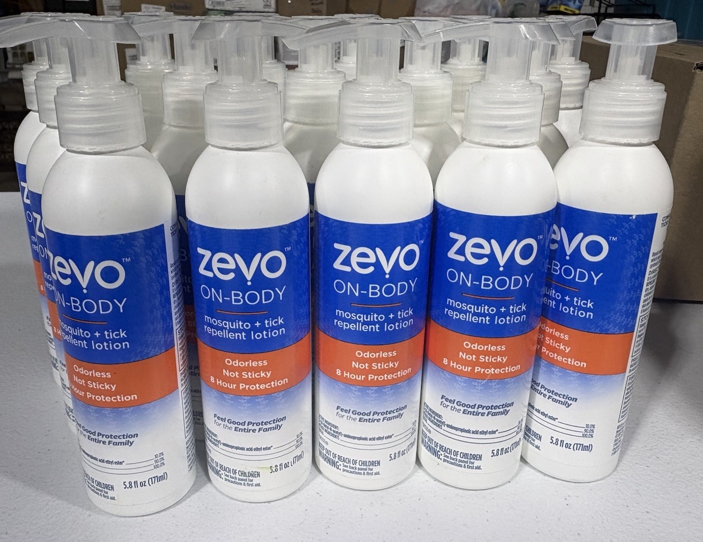 Zevo On Body Mosquito + Tick Repellent Lotion 5.8 fl. oz x 16 Bottles