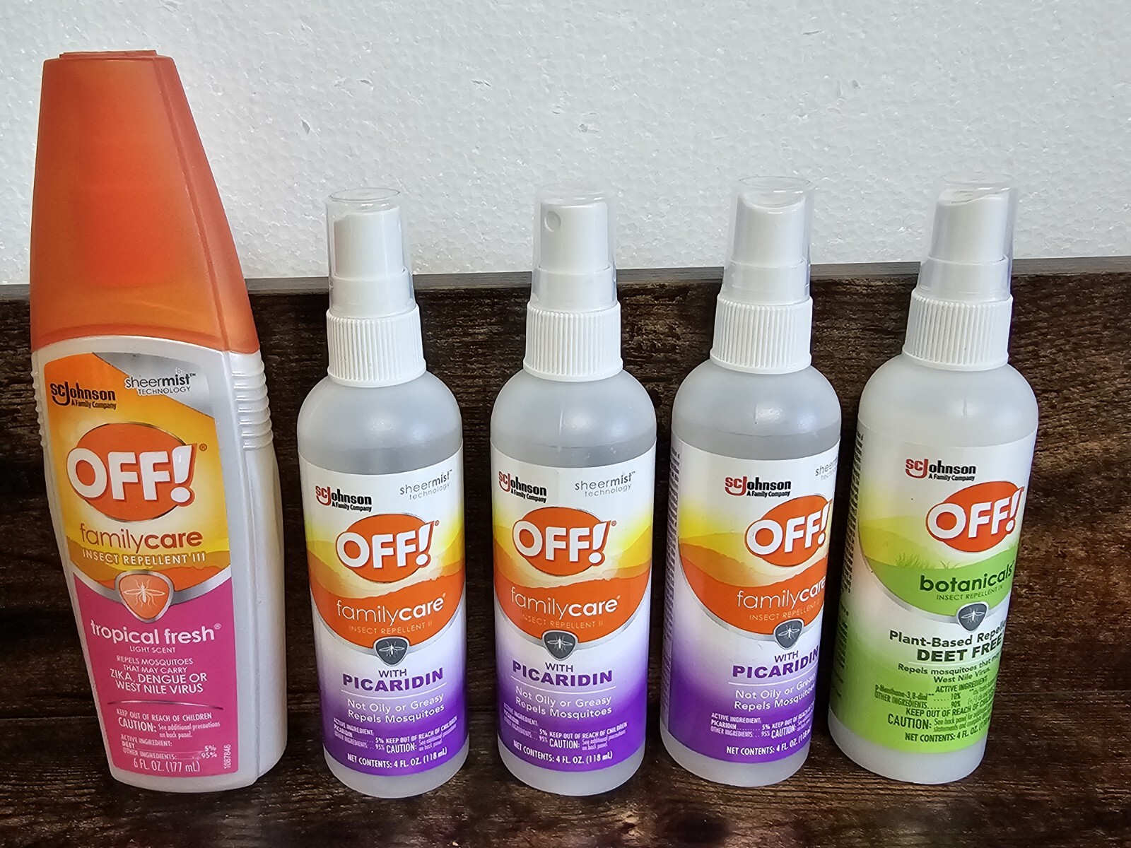3 Off! Family Care No Oil Insect Repellent Bug Spray Picaridin 4 Fl Oz 02/2025..