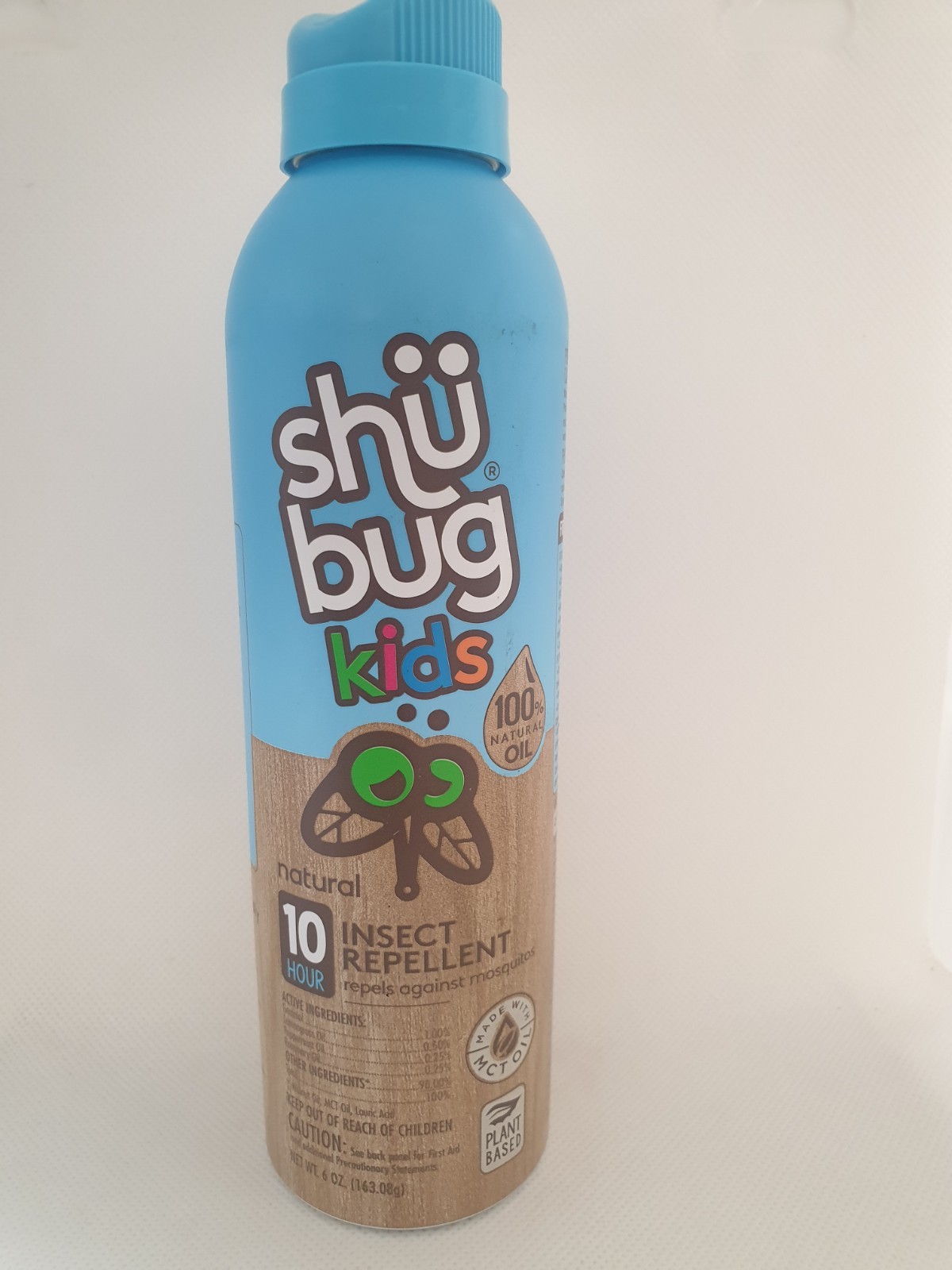 Shubug Kids Natural Bug Spray Oil Plant Based Repellent 10 or 12 Hours 6 oz