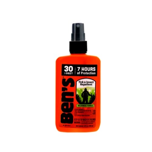 Ben’s Tick & Insect Repellent 30% Deet, Orange, 3.4 Ounce – 5 Pack