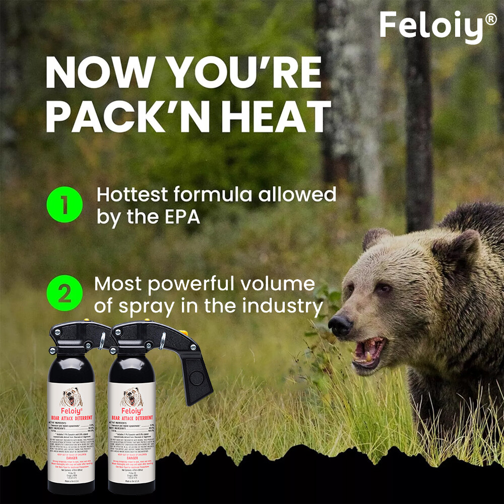 Feloiy Pepper Spray 16oz Powerful Stream Strongest Legal Formula