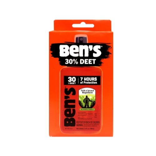 Ben’s Tick & Insect Repellent 30% Deet, Orange, 3.4 Ounce – 5 Pack