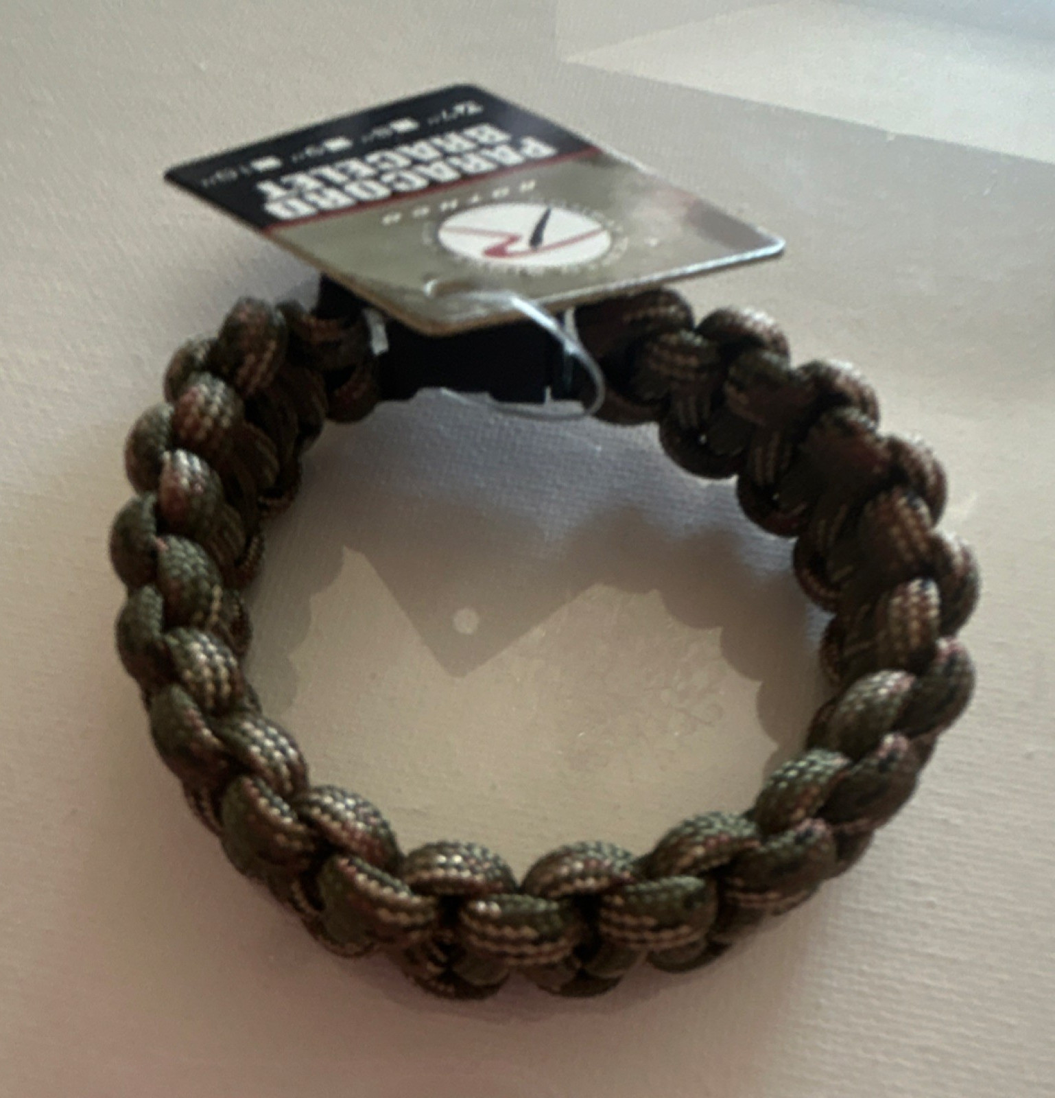 Rothco Adjustable Paracord Bracelet 7 in Nylon Camouflage Green Brown Black