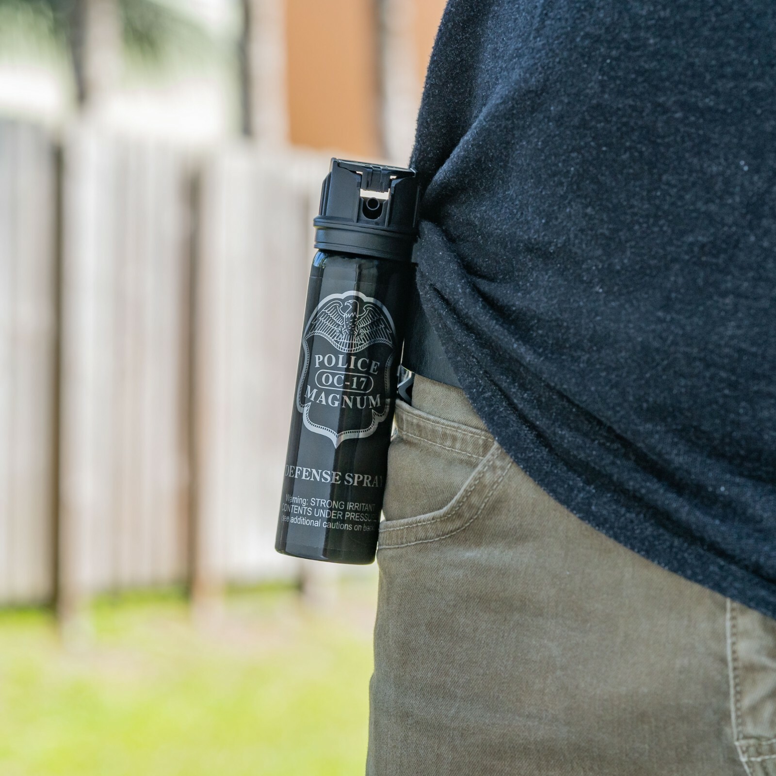 2 POLICE MAGNUM Pepper Spray 4 Ounce Flip Top Fogger Belt Clip Defense Security