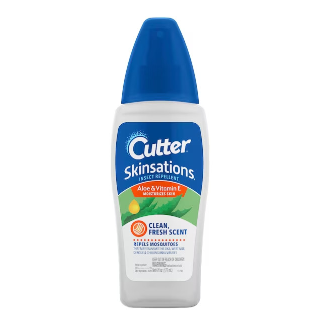 Cutter 6 Fluid ounce(s) Skinsations Insect Repellent Outdoor Spray