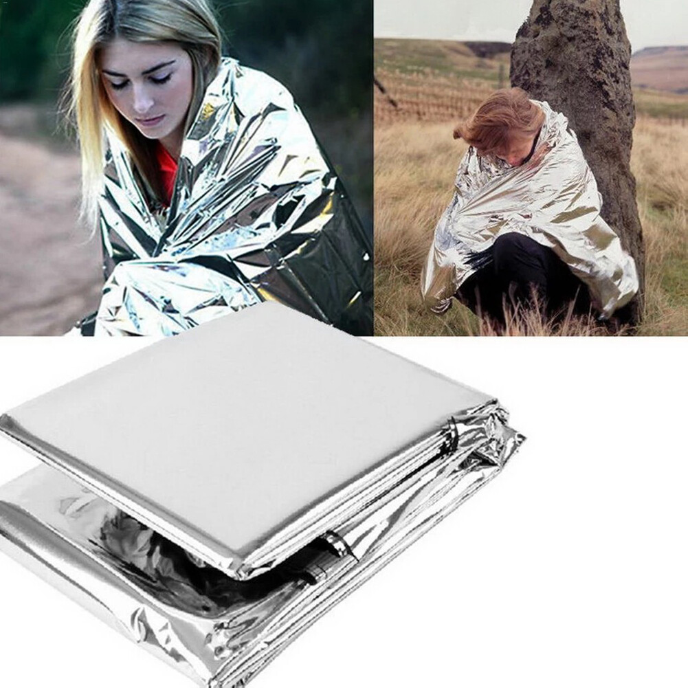 US 5-100 PACK Emergency Solar Blanket Survival Safety Insulating Mylar Thermal