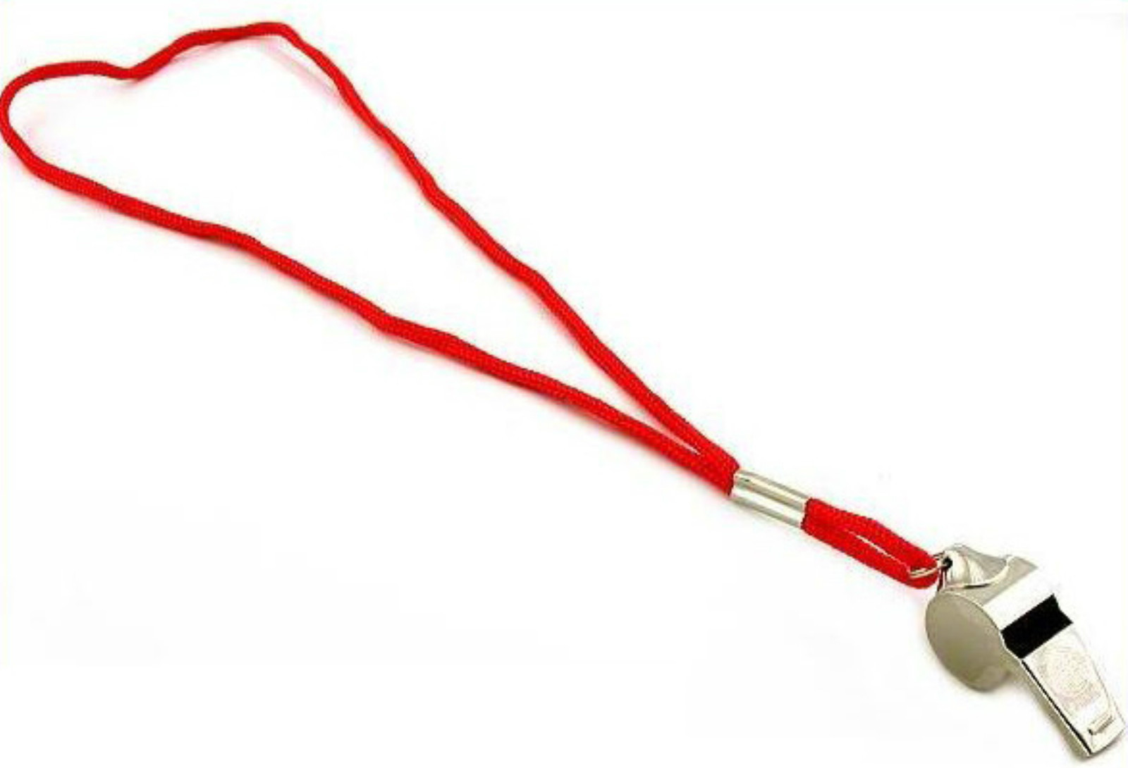 12 Metal Whistle & Lanyard Emergency Survival,
