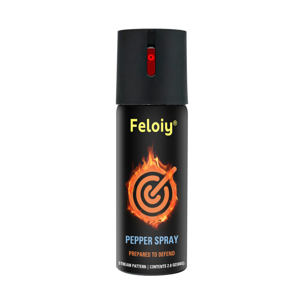 1/3/5 Pack Feloiy Pepper Spray 2oz Maximum Strength Self Defense Security Black