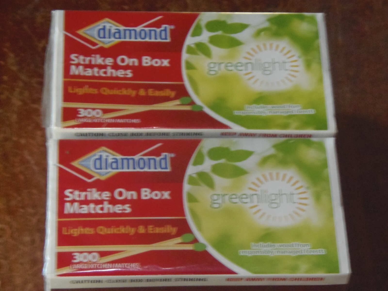 600 MATCHES) large size STICK MATCHES, 300 per BOXES, (2-PO-4)