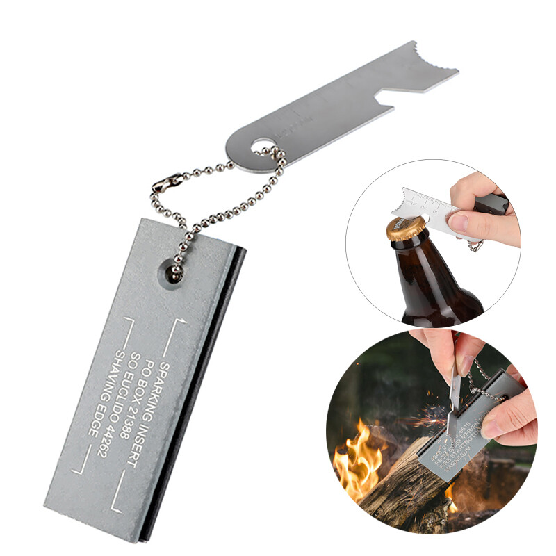Outdoor Survival Ferrocerium Rod Flint Striker Fire Starter Magnesium Ferro Rod