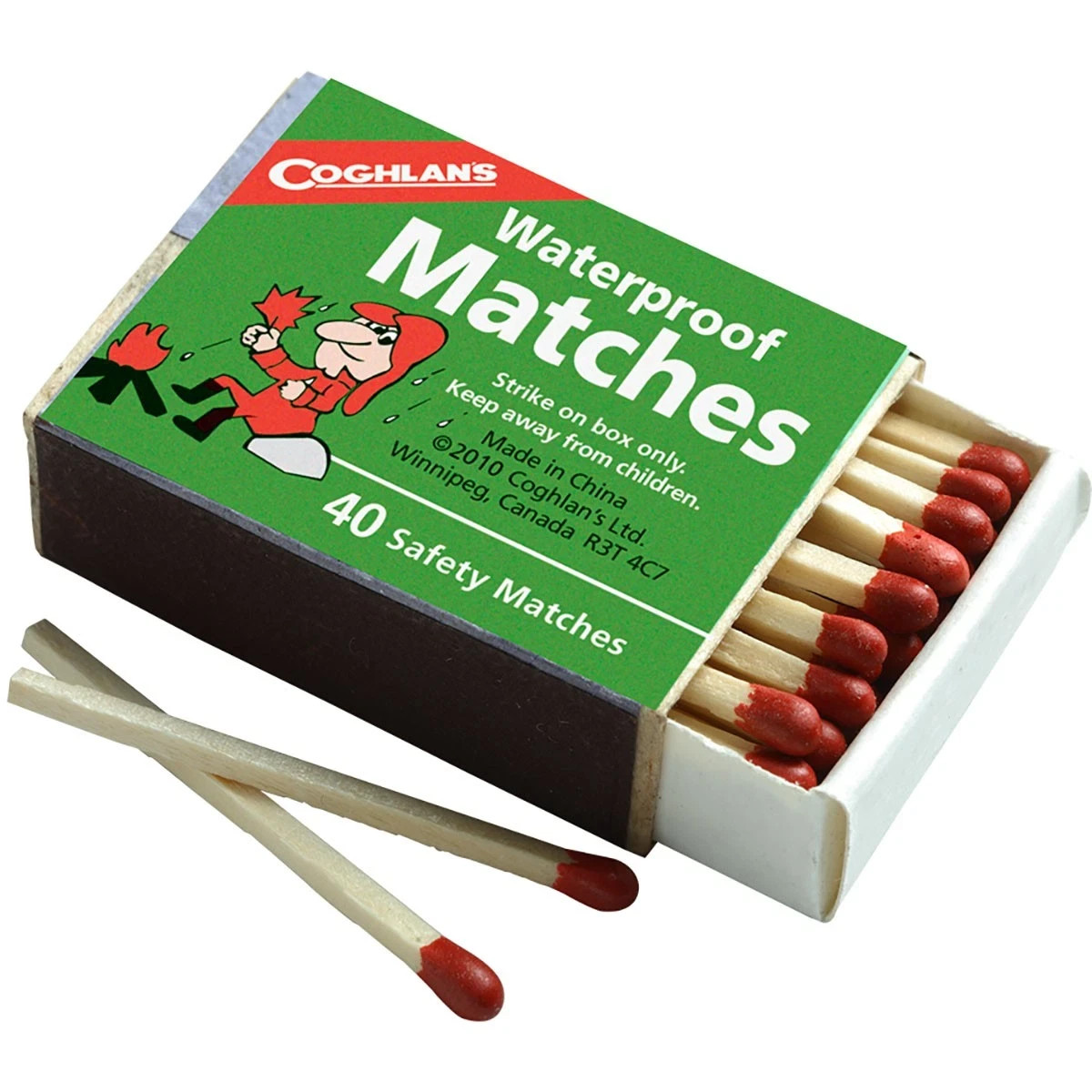 Coghlan’s Waterproof Matches, 4 Boxes (160 pcs), Emergency Safety Fire Starter