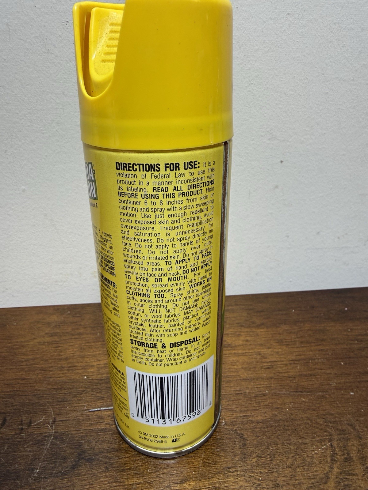 3M Ultrathon 6oz Insect Repellent 8 Hr Protection Vintage NOS