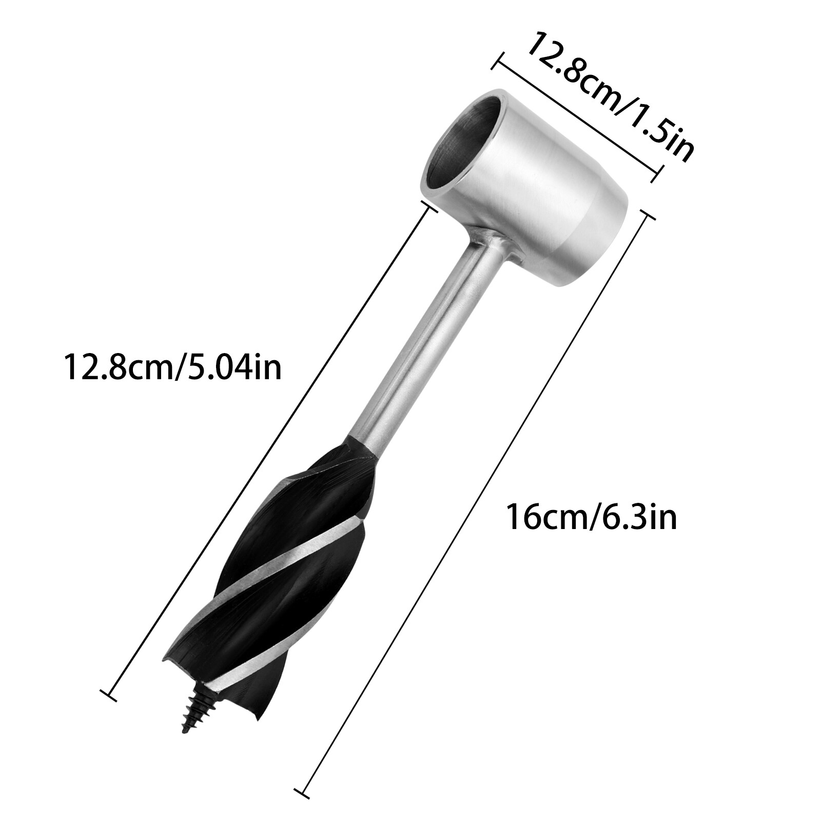 Manual Hand Auger Wrench Outdoor Survival Wood Drill Tool Bush craft Handyman US