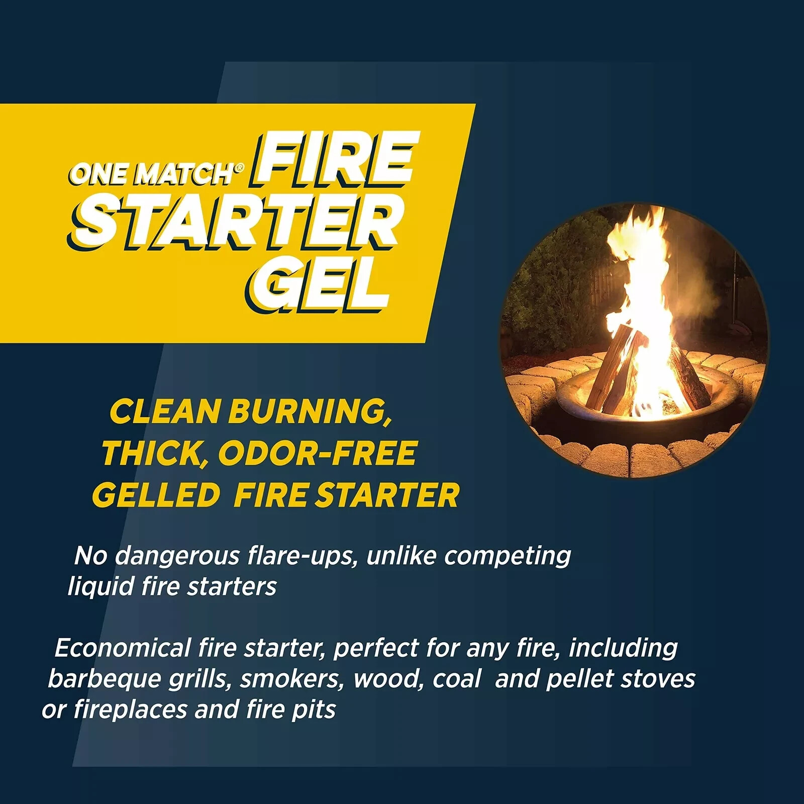 One Match Fire Starter Gel 16 fl. oz Rutland