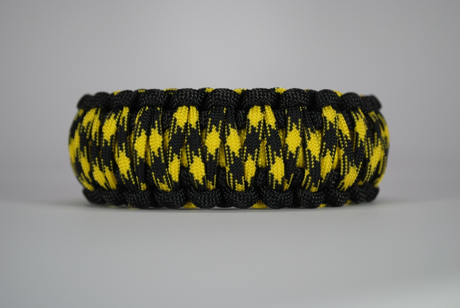 550 Paracord Survival Bracelet King Cobra Black/Yellow/Bumblebee Made in the USA