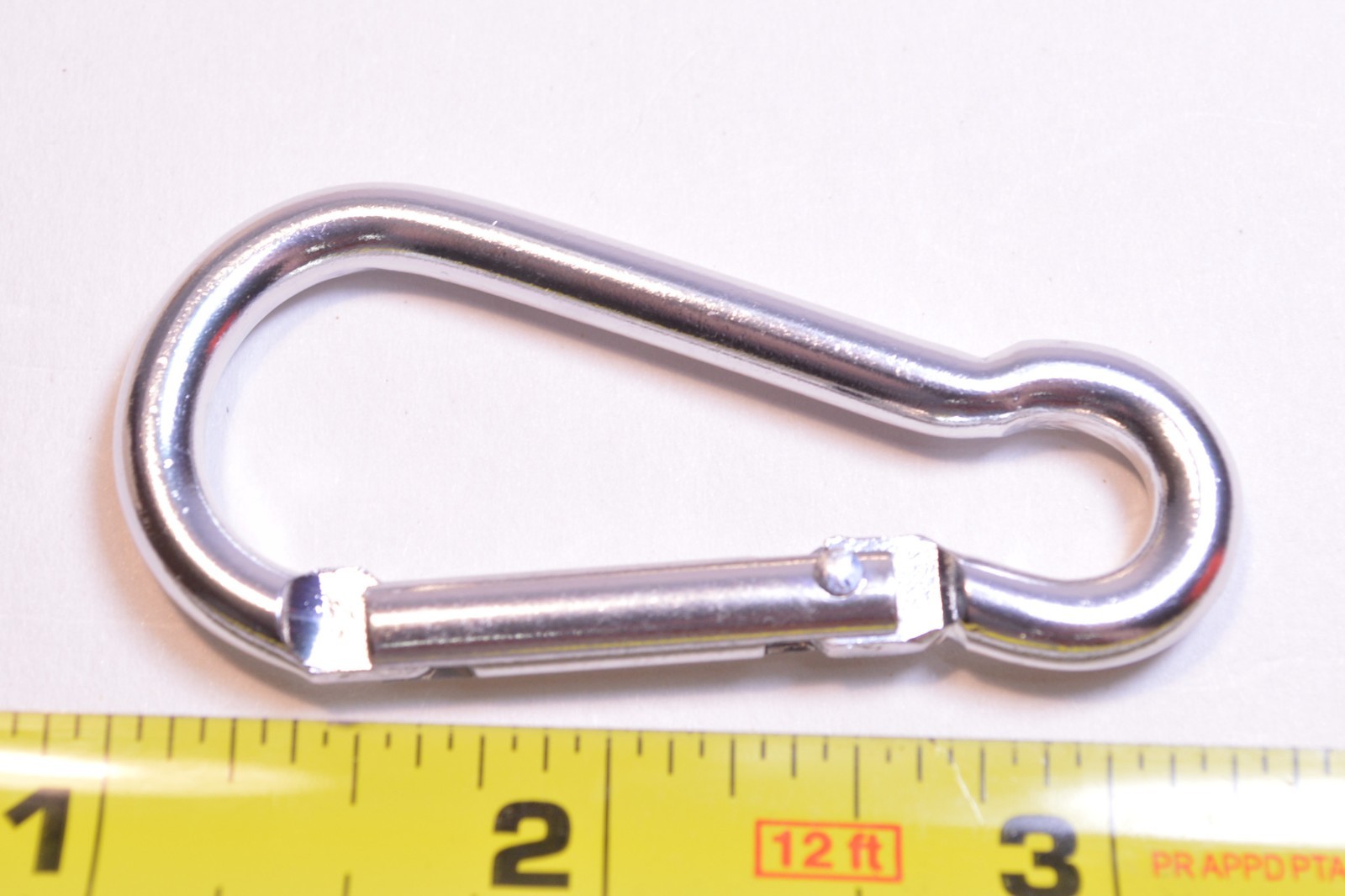 Silver Carabiner Clip – Metal Spring Gate Clip for Keys, Gear, Backpacks & EDC
