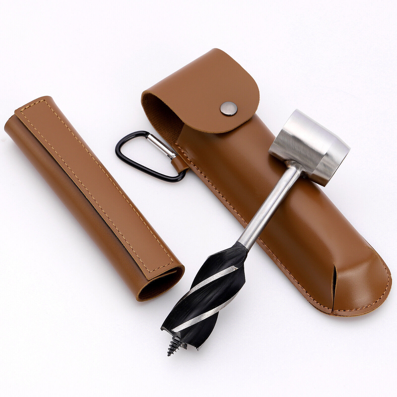 Manual Hand Auger Wrench Outdoor Survival Gear Wood Drill Kit for Bushcraft Tool
