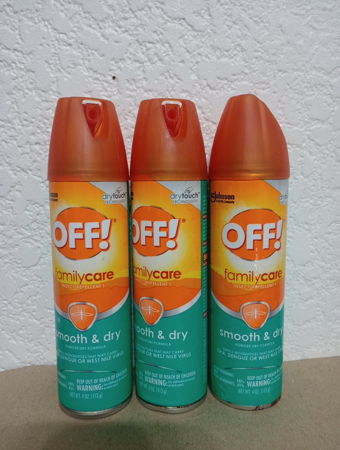 3x OFF! Sportsmen Smooth and Dry 15% Deet Insect Mosquito Repellent 4oz Cans NEW