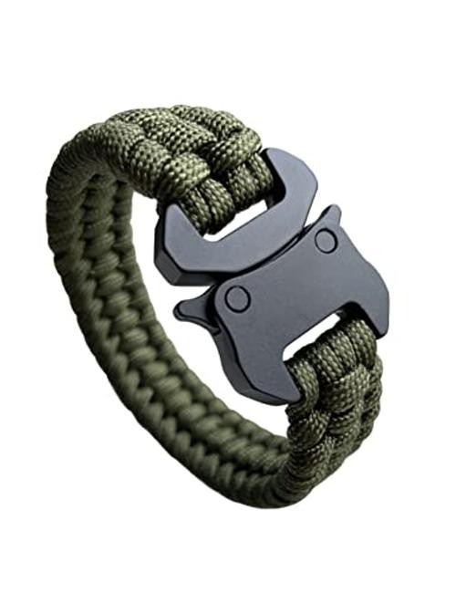 Parachute Cord Bracelets Trilobite Weaved Paracord Bracelet with Army Green