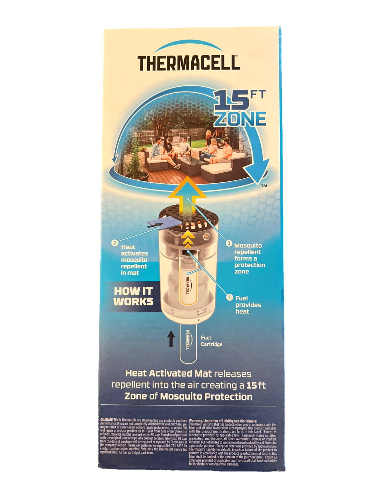 Thermacell Patio Shield Mosquito Repellent Kit Bonus Pack 15 Ft Zone Midnight