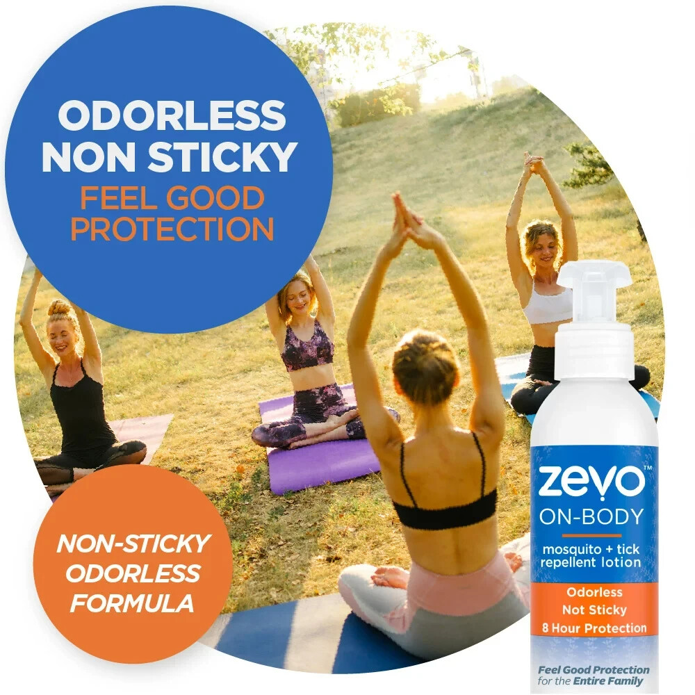 Zevo On Body Mosquito + Tick Repellent Lotion Bug Spray Alternative FreeShipping