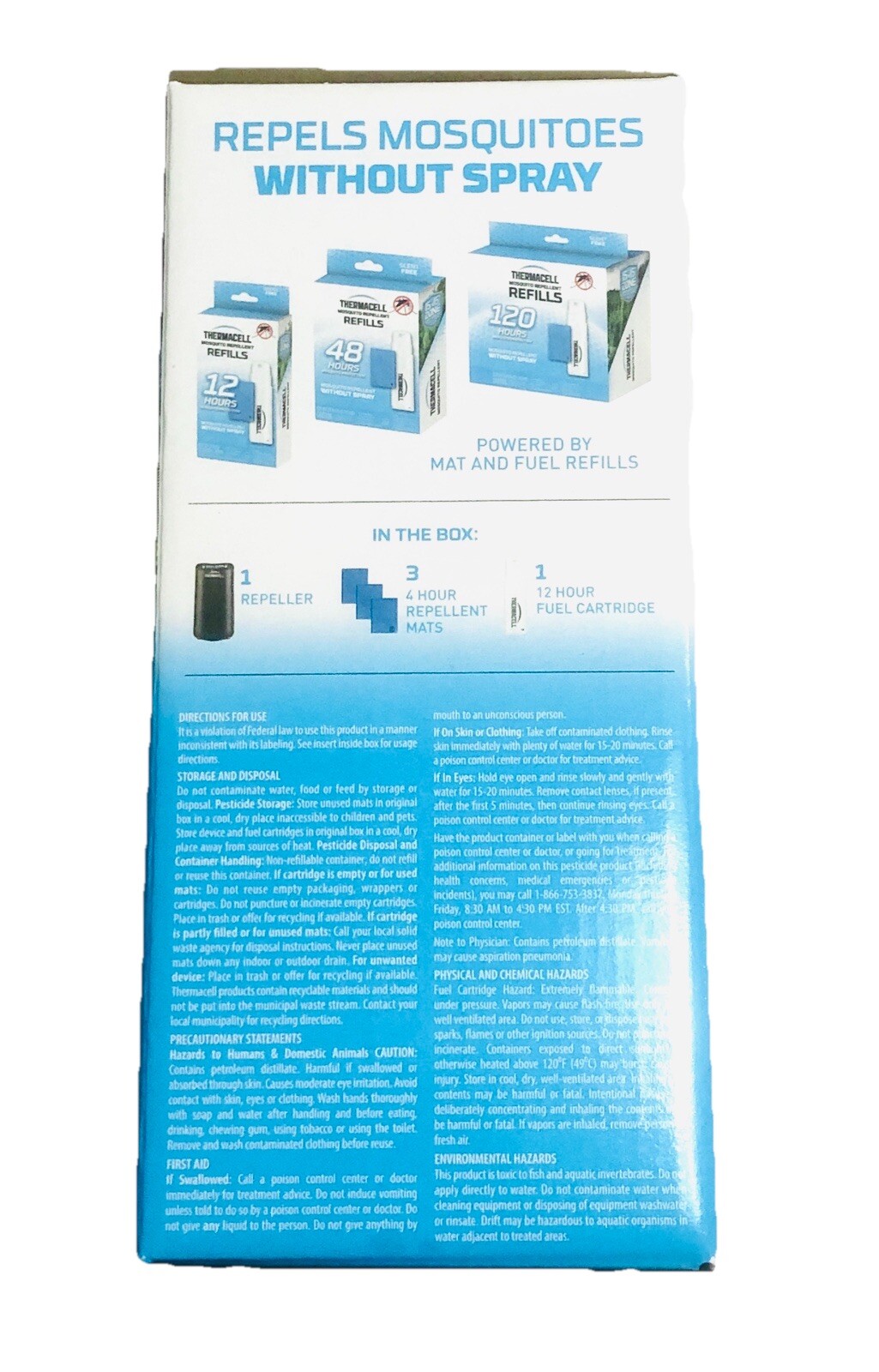 Brand New – THERMACELL Patio Shield Mosquito Protection GRAPHITE 15 ft. Zone