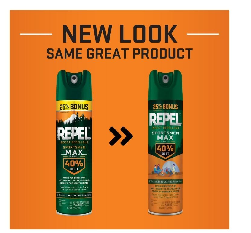 Repel Insect Repellent Sportsmen Max Formula 40% DEET, 8.125 Ounces, Twin Pack