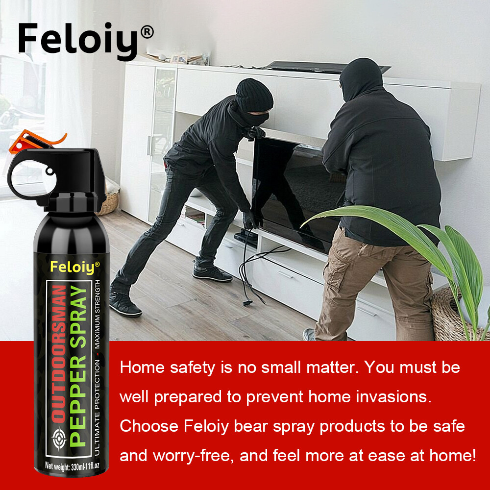 Feloiy Pepper Spray 11oz Powerful Stream Strongest Legal Formula