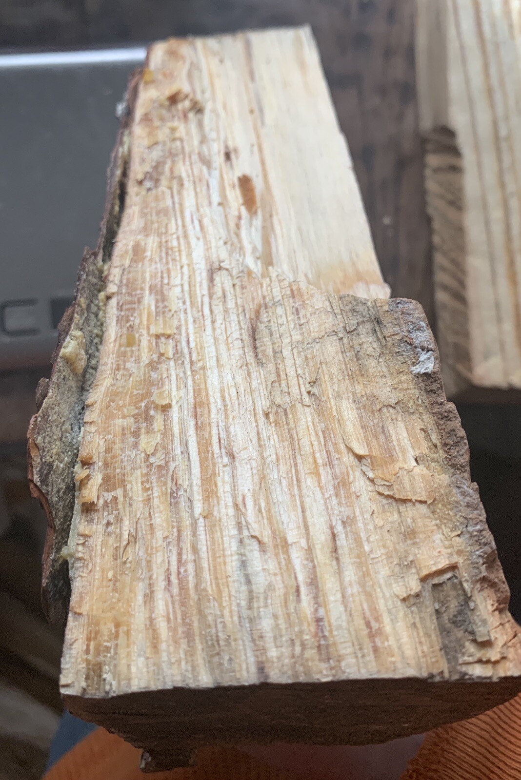 Exceptional Premium Pure Hot Lasting Fatwood Log 1lb 7oz Sticky All Natural Safe