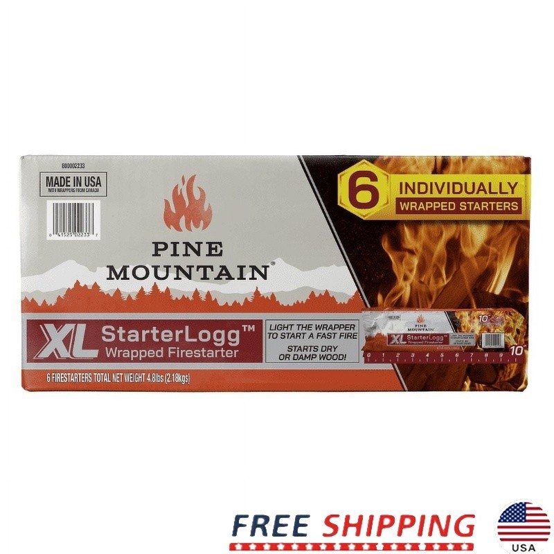XL Firestarter Natural Wood Quick Easy Light Campfire Outdoor Starter 1LB New