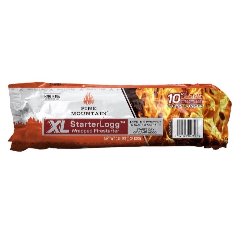 XL Wrapped Fire Starter Logs Portable Easy Lighting 1LB Clean Burning