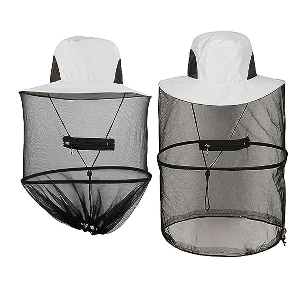Beekeeping Veil Sun Hat Anti-Mosquito Bug Insect Head Net Cap Mesh Face Cover US