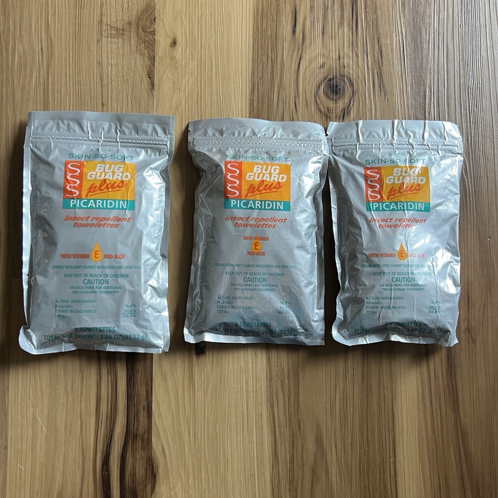 Avon Skin So Soft Bug Guard Picaridin Insect Repellent Towelettes New Old Stock