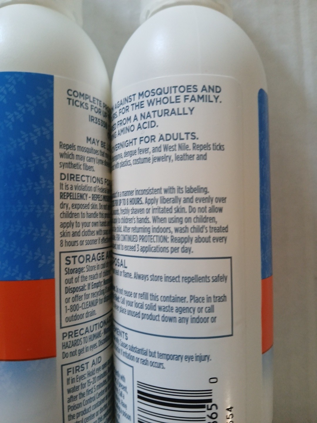 2 Pack Zevo On-Body Mosquito+Tick Repellent Lotion Non Sticky Odorless 8hr. Pro
