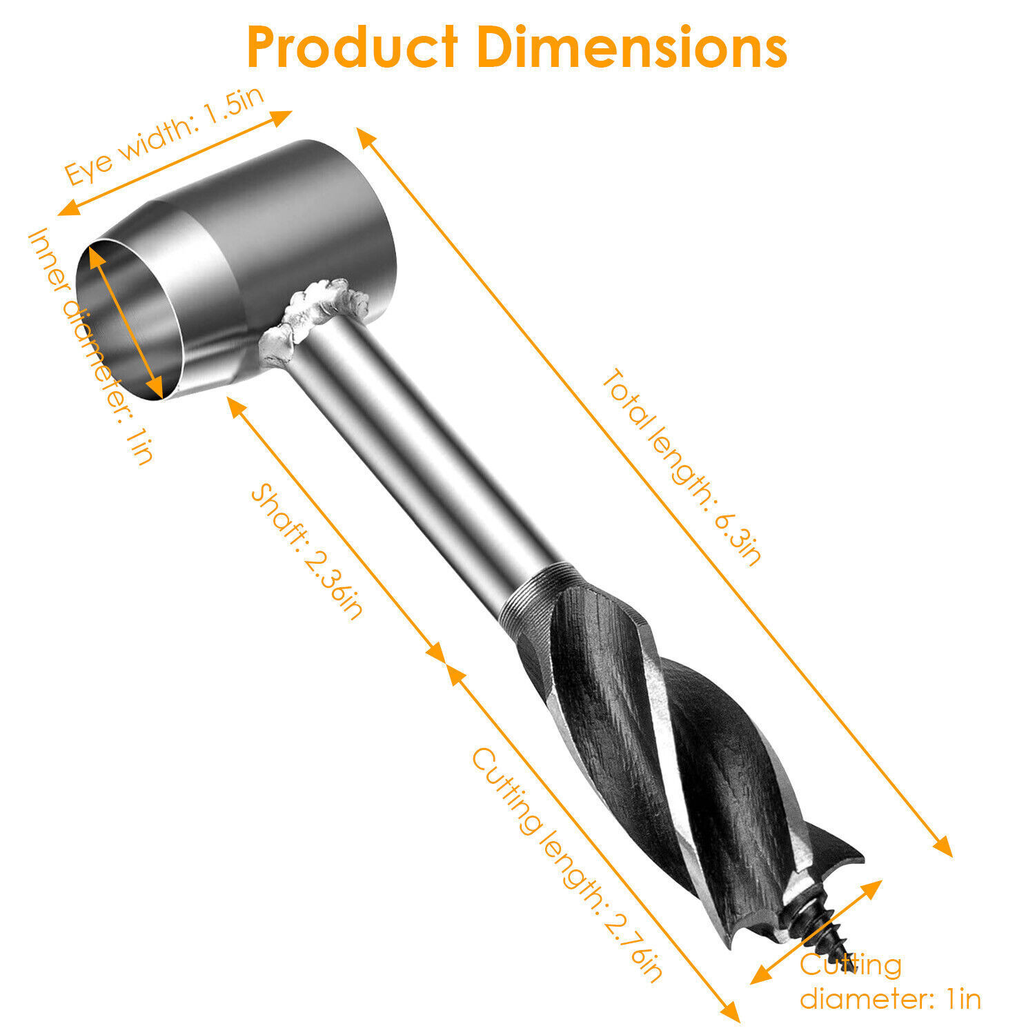 Outdoor Survival Tool Wood Drill Manual Hand Auger Wrench for Bushcraft Settlers