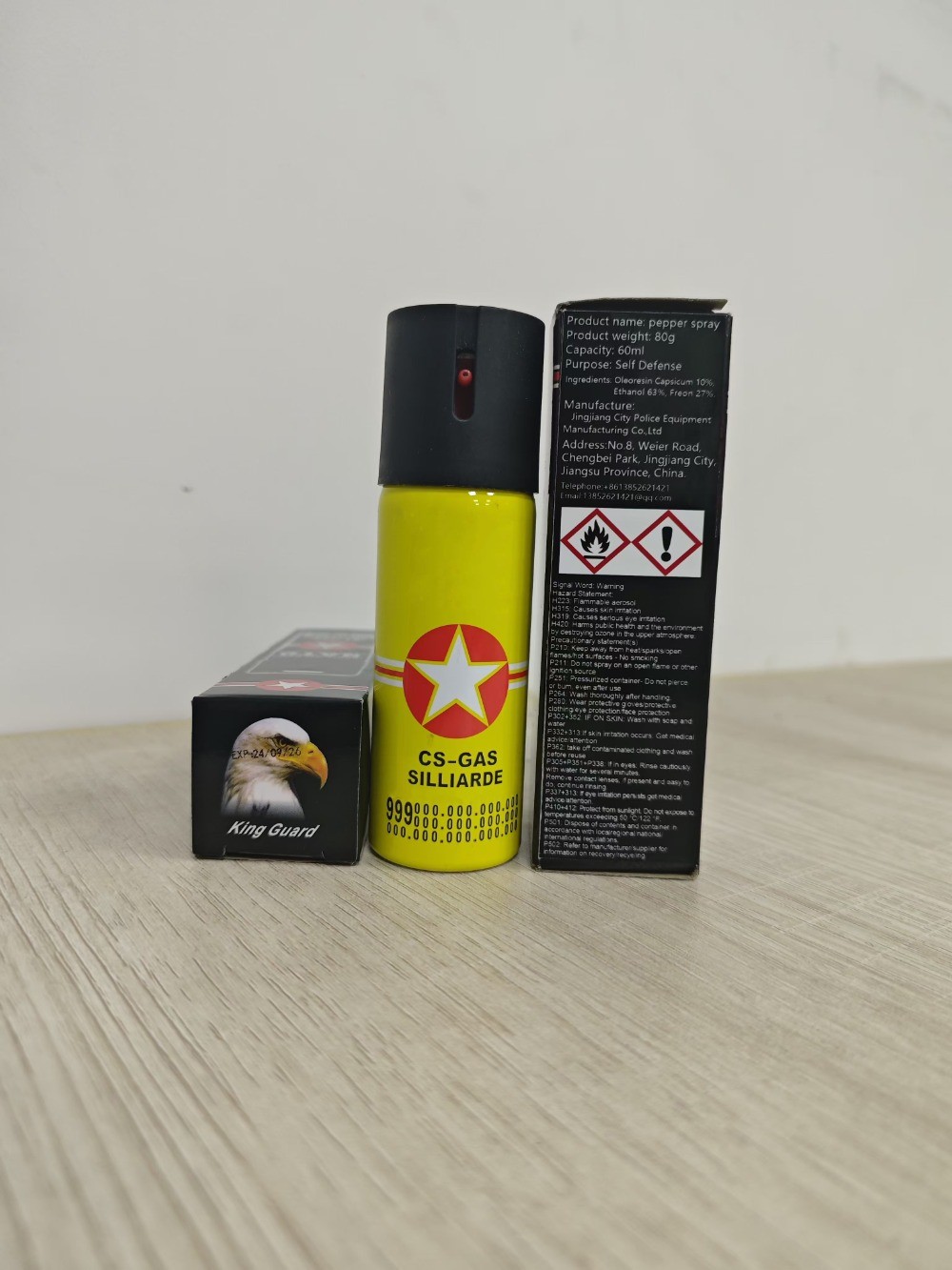 SABRE RED Pepper Gel Spray – Yellow Maximum Strength OC Spray, 10ft, 25 Bursts