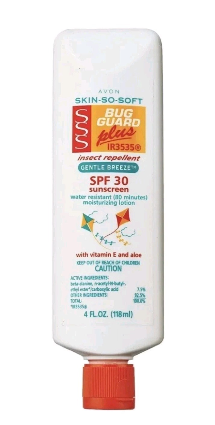 Avon Skin So Soft Bug Guard Plus Gentle Breeze® SPF 30 Lotion 4 oz. NOS